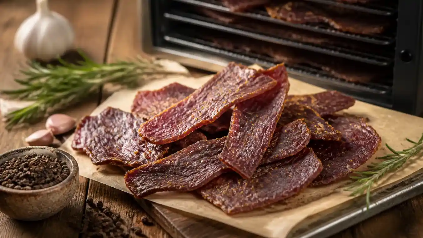 Peppered Beef Jerky in a Dehydrator